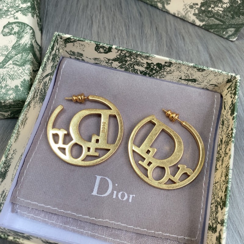 Knockoff Jewelry Dior Round Earrings RB596
